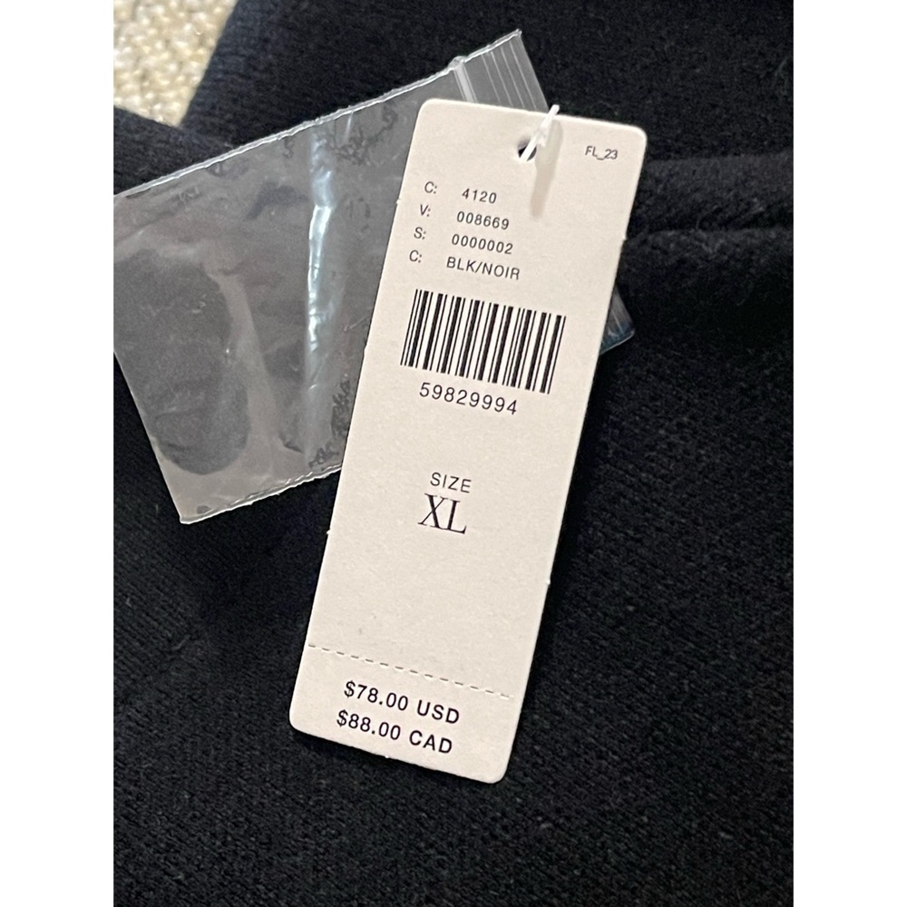 Anthropologie Maeve Anja Sweater Midi Skirt Black NWT SZ XL - Picture 8 of 12